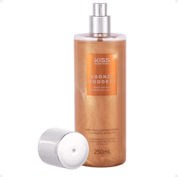 Body Splash Bronze Goddess Amêndoas Caramelizadas, Lavanda & Baunilha 250ml
